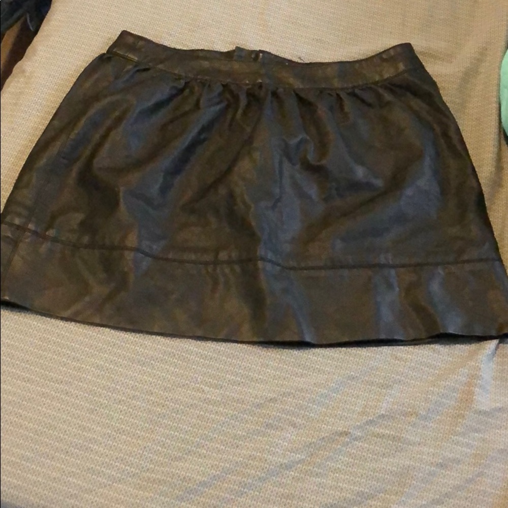 Leather skirt